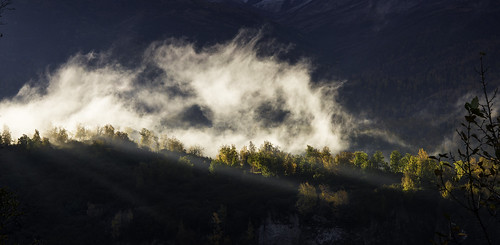 alaska glennhighway sunrise mountains chugachmountains palmer mist sunrays autumn sutton