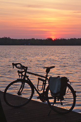 bycicle fahrrad bicicleta unisee bremen sunrise