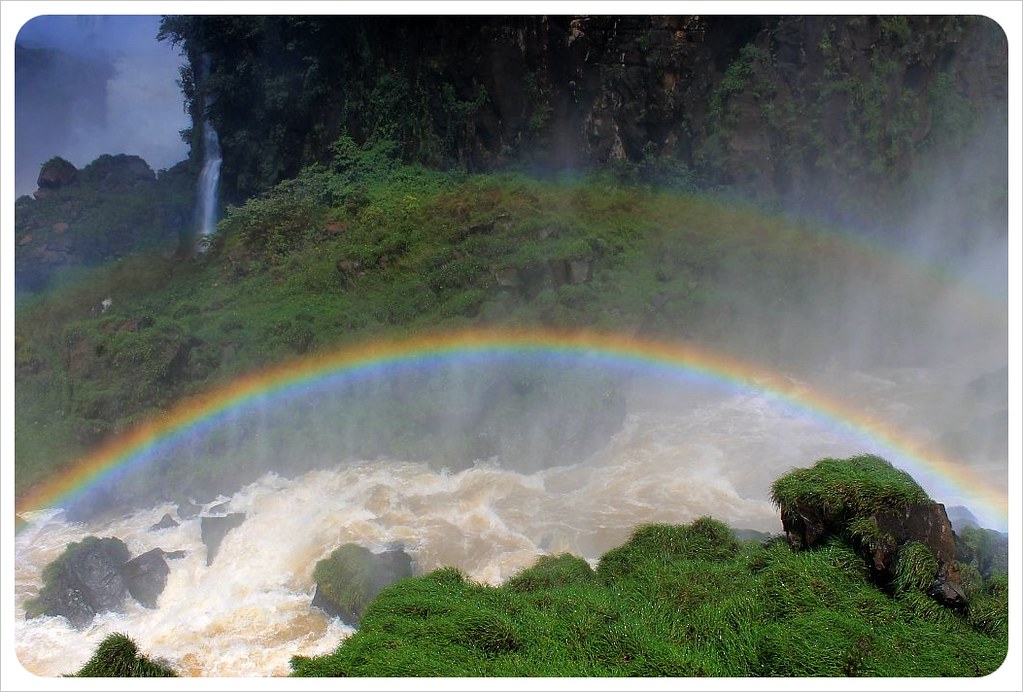 iguazu falls rainbow