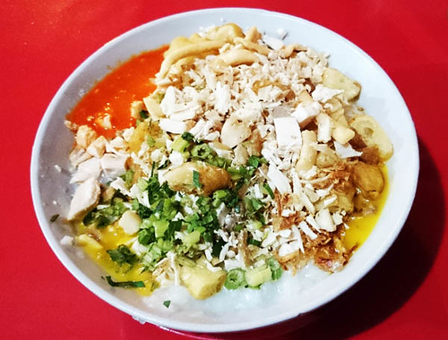 A Street Food Dinner with Bubur Ayam Barito