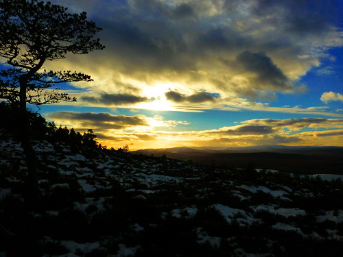 trees sunset snow mountains clouds scotland skies heather silhouettes hills climbing views sping hilltops