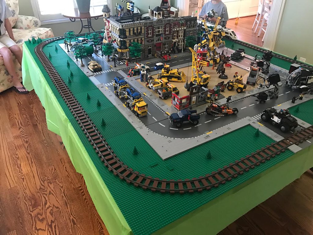 LEGO birthday party display