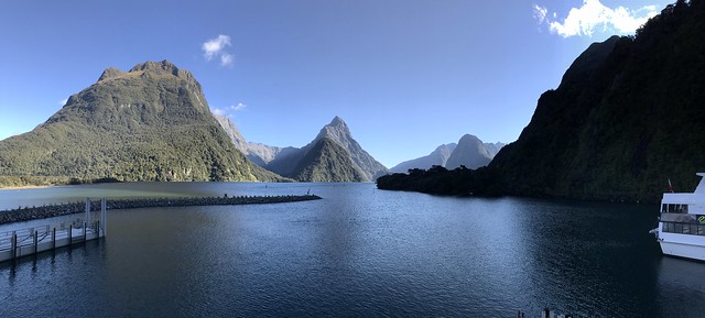 Milford Sound as seen from the docks
