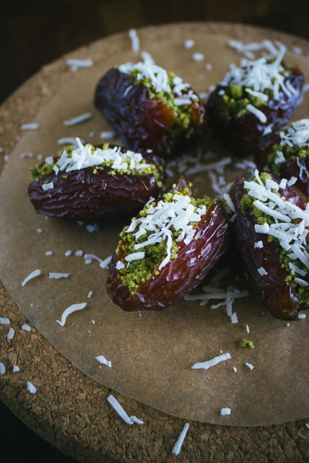 Pistachio-Stuffed Dates With Coconut | Simple Provisions