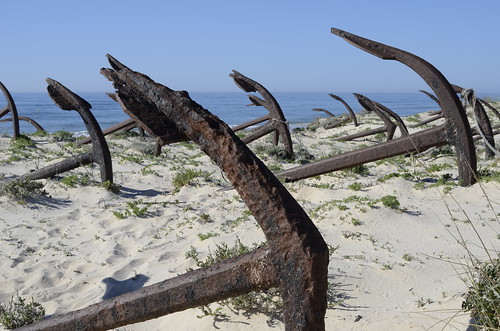 barill anchor beach dune dunes sea compelling story tuna monument tavira portugal fisherman fishermen algarve landscape