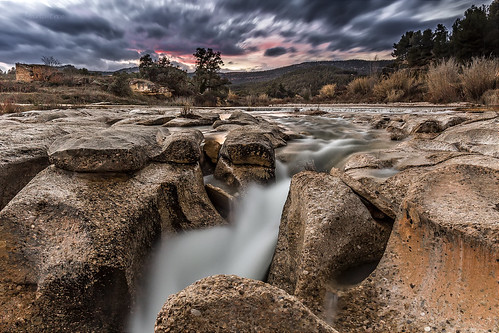 river rocks water sky clouds sunset nature naturephotography color colorimage strata matarranya ☯laquintaessenza☯ greaterphotographers