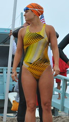 Woman in Yellow Swimsuit