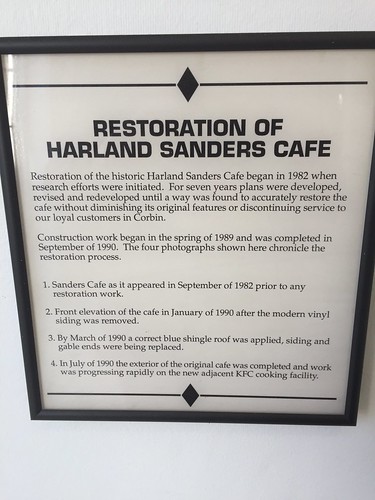 harland sanders cafe corbin kentucky nationalregisterofhistoricplaces historic model motel restaurant eatery