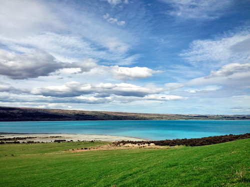 trip travel blue newzealand lake green grass mobile landscape island phone south images getty iphone pukaki iphone5