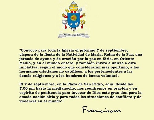 Mensaje del Papa Francisco