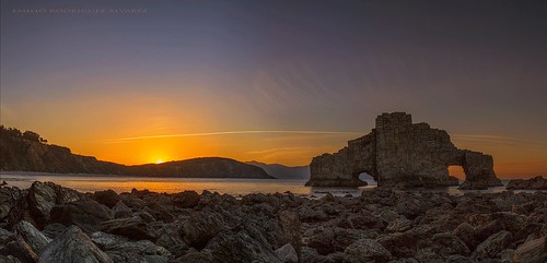 mar sea landscape seascape galicia pena furada ortigueira loiba paisaje rocas puesta sol sunset spain españa pano panorámica cano 7d canon