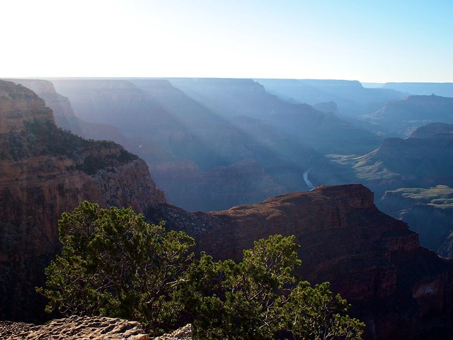 Sun Rays Coming Into the Canyon