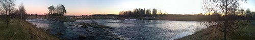 sunset finland river kyrönjoki