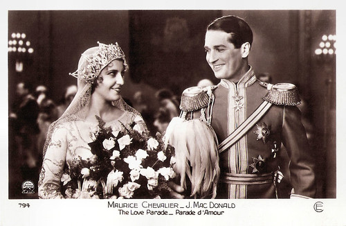 Maurice Chevalier and Jeanette MacDonald in The Love Parade (1929)
