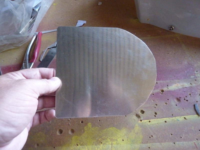 Oil door cut to shape and size