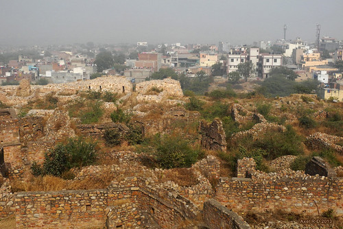 india delhi ruines tughlakabad tughlakabadfort