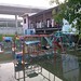 Minor flooding in the playground of Wat Kae Nok Noi #thaifloodeng