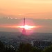 Paris Blick von Belleville Eifelturm