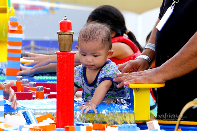 A toddler at the Imagination Station in LEGOLAND Malaysia Water Park