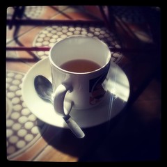 Lemon and ginger tea in The General Office in Looses Emporium, Norwich.