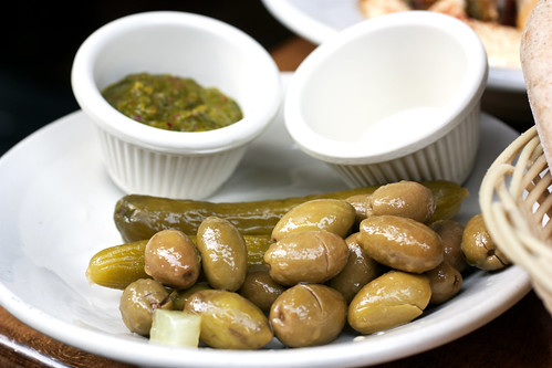 olives & pickles @ hummus place
