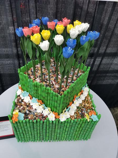 Flower and Garden Cake by Kathy Miller Taylor of KJs Cakery Bakery