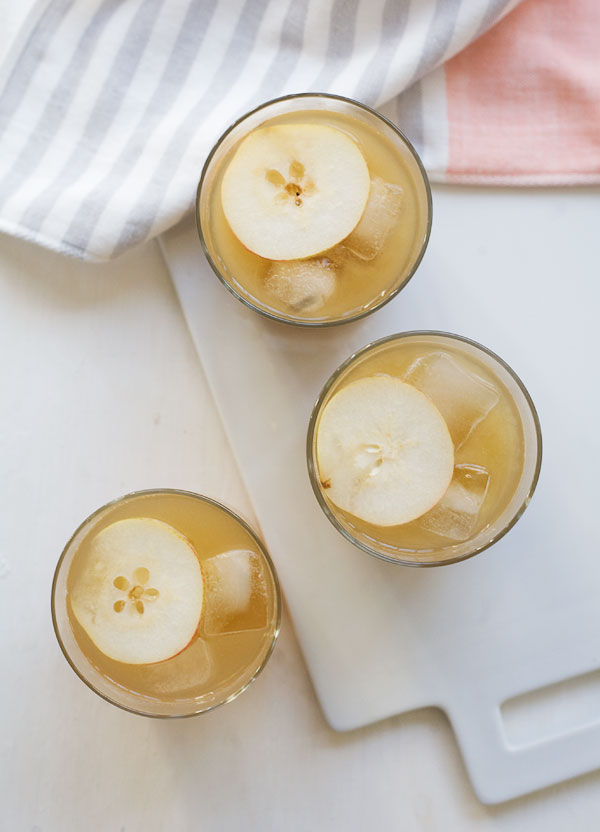 Pear and Ginger-Sage Cocktail | www.acozykitchen.com