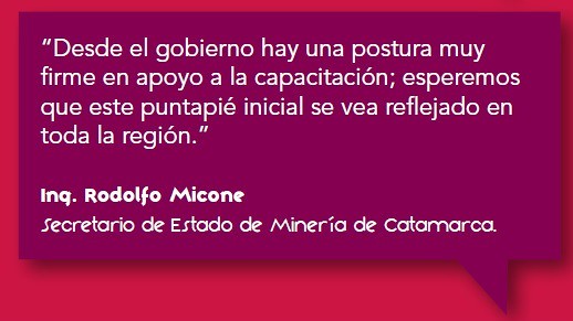 Programa de Estudios Terciarios. Ing. Rodolfo Micone, Secretario de Estado de Minería de Catamarca.  