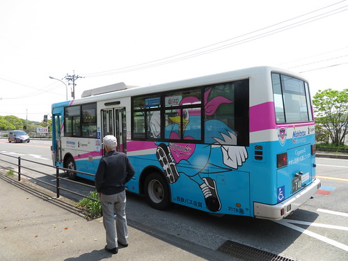 佐賀競馬場の最寄りバス停である、西鉄バス「競馬場前」バス停