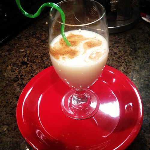 Eggless #eggnog for the blog! Check it out at www.momworksitout.com #holidays