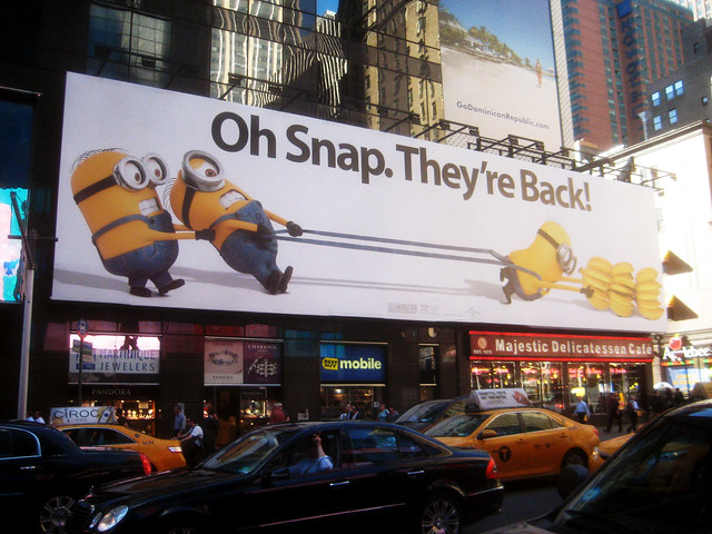 Oh Snap They re Back Minions - Despicable Me 2 - Movie Poster Billboard 1596