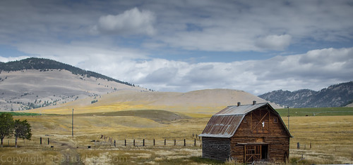 barn landscape montana unitedstates deerlodge