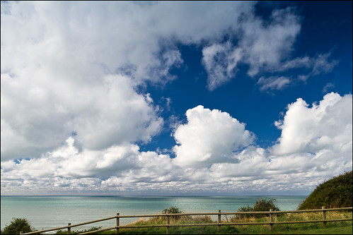 sea sky cliff sun seascape france nature water clouds fence landscape outdoors coast europe view northsea coastline northern englishchannel picardie abbeville ault somme picardy merslesbains straitofdover 1750mm