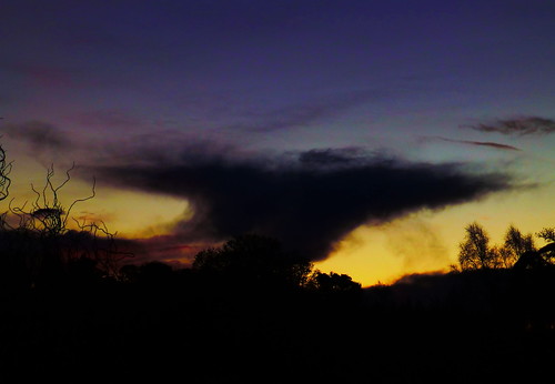 sky silhouette clouds sunrise