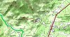 Carte du parcours de la montée à Punta Sant'Andria depuis Capu près de Lecci