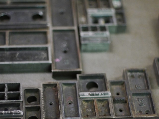 letterpress metal type