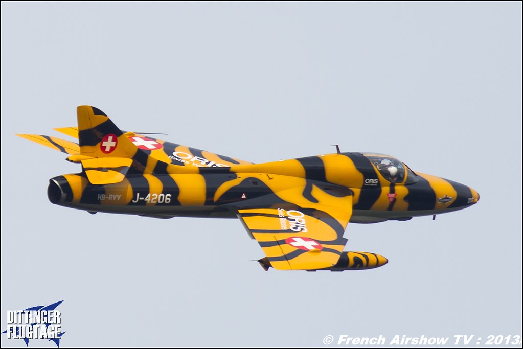 Hawker Hunter oris.ch Dittinger Flugtage 2013