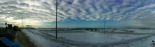 road blue sky panorama calgary sunrise se shot south low ring east resolution southeast yyc iphone iphoneography uploaded:by=flickrmobile flickriosapp:filter=nofilter