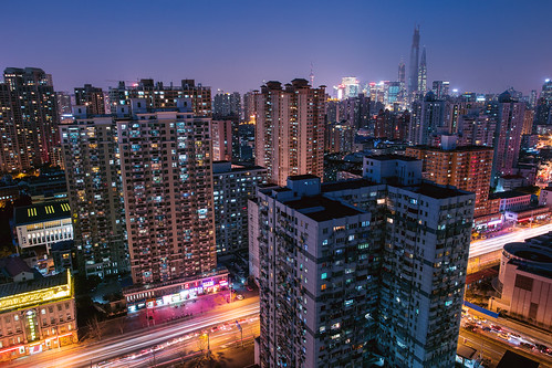 city longexposure horizontal night landscape outdoors photography asia cityscape nightscape shanghai aerialview landmark china1 24l 1dx canonef24mmf14liiusm eos1dx