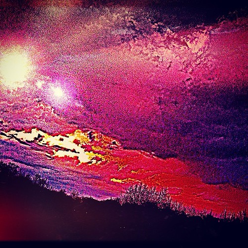 sunset sky sun art nature clouds skyscape square artistic atmosphere squareformat treeline visualart iphoneography instagramapp xproii uploaded:by=instagram foursquare:venue=4bad2cb6f964a520bb353be3