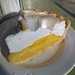 Evening sunlight on lemon meringue pie