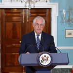 U.S. Secretary of State Rex Tillerson Delivers Statement to the Press