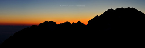 nature silhouette montagne sunrise mercantour levédesoleil