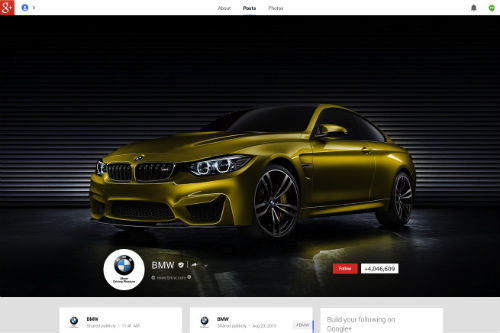 BMW Google+