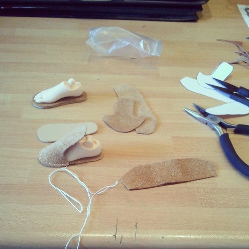 #making #shoes #Minifee #msd #bjd #doll