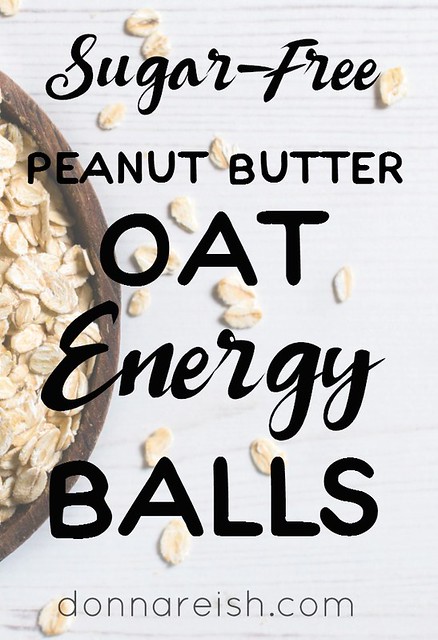 Sugar-Free Peanut Butter Oat Energy Balls