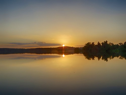 sunset pennsylvania lakes hdr
