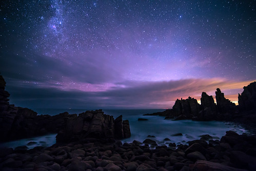 night stars evening space australia victoria nighttime phillipisland oceania