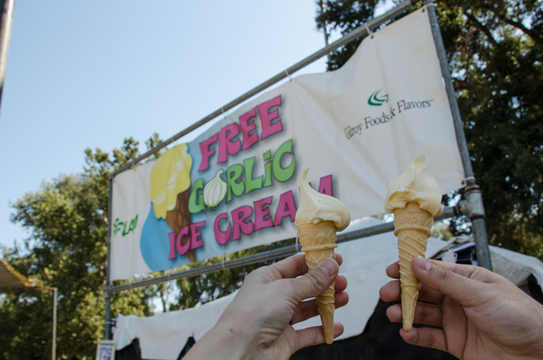 Garlic Ice Cream at the Gilroy Garlic Festival 2013