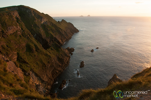 ireland sunset dusk kerry cliffs countykerry irelandroadtrip portmagee irelandcoast cliffsofkerry